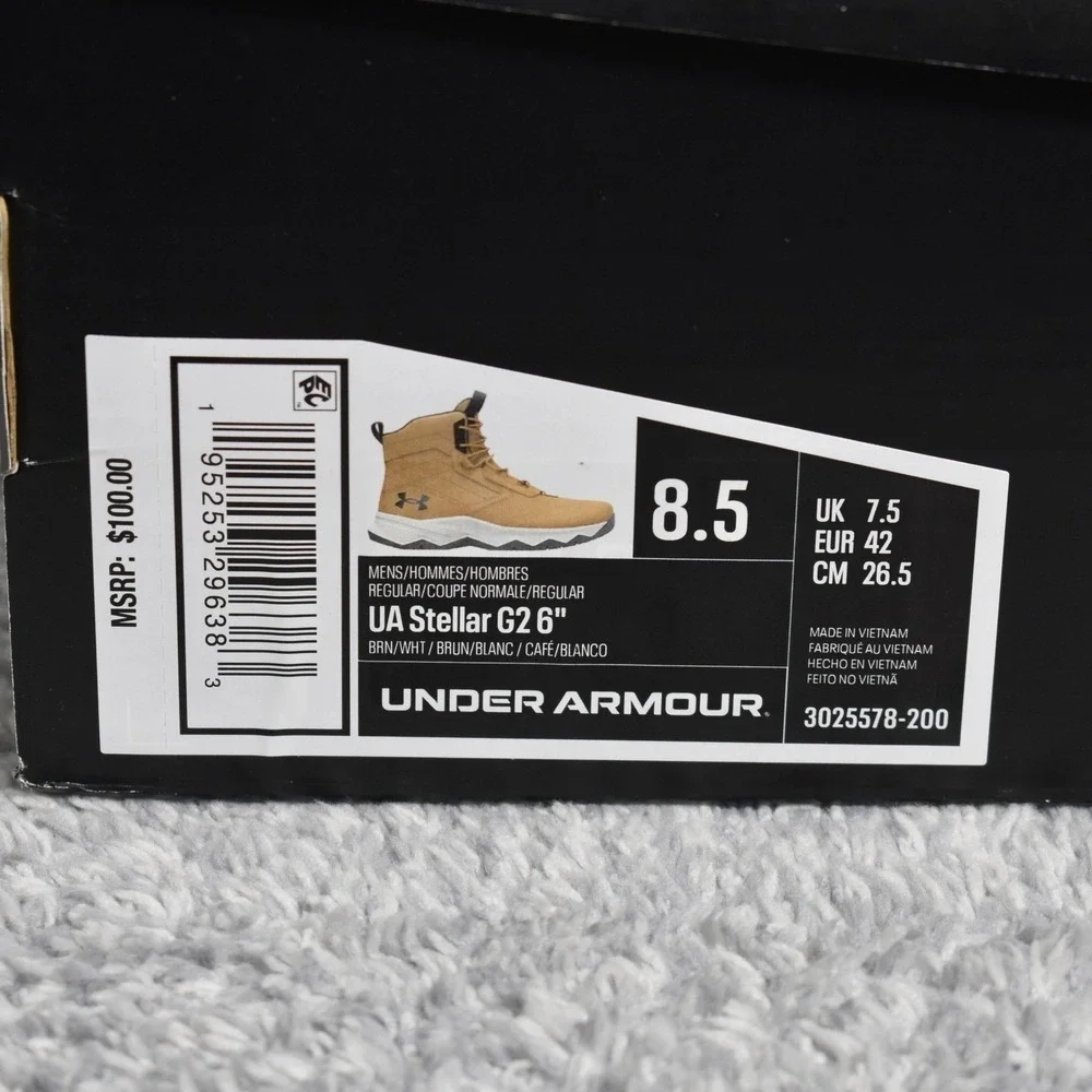 Under Armour UA Stellar G2 6" Tactical Hiking Boots Men's 8.5 3025578-200 NEW - Picture 12 of 13
